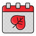Herbst Jahreszeit Kalender Symbol