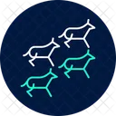Herd moving slowly  Icon