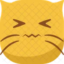 Emoticono De Gato Icono