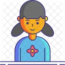 Hermana Mujer Nina Icono