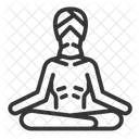 Hermit Hindu Meditation Icon
