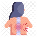 Slipped Disc Backache Spine Pain Icon