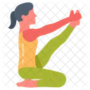 Heron Pose Krounchasana Balance Pose Icon