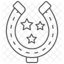 Icono Delgado De Herradura De La Suerte Icono