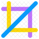 Herramienta De Recorte Herramienta De Photoshop Herramienta De Diseno Icono