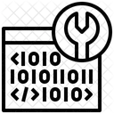 Herramienta De Edicion Configuracion De Codigo Binario Optimizacion De Codigo Icono