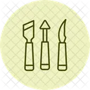 Herramienta Para Esculpir Icono
