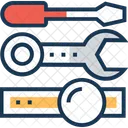 Herramientas Proyector Llave Inglesa Icon