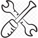 Herramientas De Configuracion Herramientas Mecanicas Soporte Tecnico Icono
