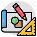 Herramientas De Dibujo Herramientas De Escritura Papeleria Icono