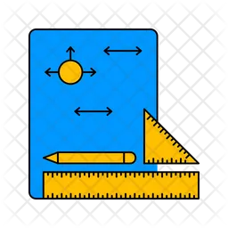 Herramientas de medición de ingeniería  Icono