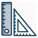 Geometrische Werkzeuge Lineal Messwerkzeuge Symbol