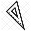 Lineal Dreiecklineal Massstab Icon