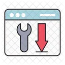 Download Browser Einstellung Symbol