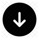 Nach Unten Pfeil Richtung Symbol