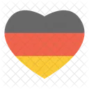 Herz Liebe Deutschland Symbol