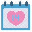 Herz Liebe Kalender Icon