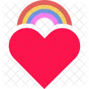 Herz Regenbogen Liebe Symbol