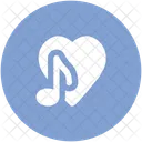 Herz Musical Note Icon