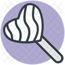 Herz Lutscher Lolly Symbol