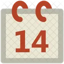 Herz Kalender Valentinstag Icon