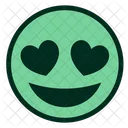 Grun Herz Augen Symbol