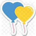 Herz Ballon Party Symbol