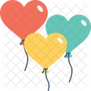 Herz Ballon Party Symbol