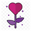 Herz Blume  Symbol