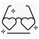 Herzbrille Requisite Brillen Symbol