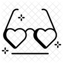Herzbrille Requisite Brillen Symbol