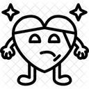 Herz Kopf Bandage Kopf Bandage Verletzung Symbol