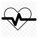 Herz Mit Puls Medizin Herz Symbol