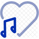 Herzmusik Liebe Rhythmus Icon