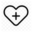 Plus Herz Hinzufugen Symbol