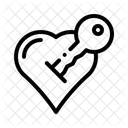 Herzschlussel Liebe Beziehung Symbol
