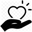 Herz spenden  Symbol