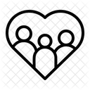 Herz und Familie  Symbol