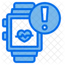 Herzfrequenzalarm Herzfrequenzwarnung Smartwatch Symbol