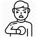 Herzinfarkt Herzkrankheit Brustschmerzen Symbol