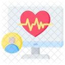 Herzschlag Biomedizin EKG Symbol