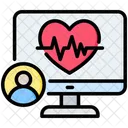 Herzschlag Biomedizin EKG Symbol