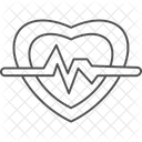 Herzschlag Liebe Gesundheit Symbol