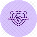Herzschlag Liebe Gesundheit Symbol