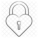Herzschloss Ehe Riegel Symbol