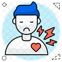 Herzschmerzen Herzinfarkt Brustschmerzen Symbol