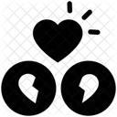 Herz brechen  Symbol