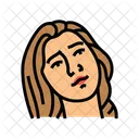 Hesitacao Mulher Expressao Ícone