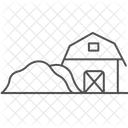 Heuhaufen In Der Nahe Von Scheune Heuhaufen In Der Nahe Symbol