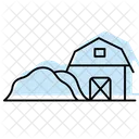 Heuhaufen In Der Nahe Von Scheune Heuhaufen In Der Nahe Symbol